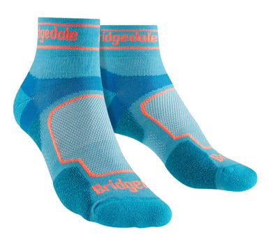 Bridgedale - Dames Hardloop Ultralight Sport Lage Sokken - Blauw