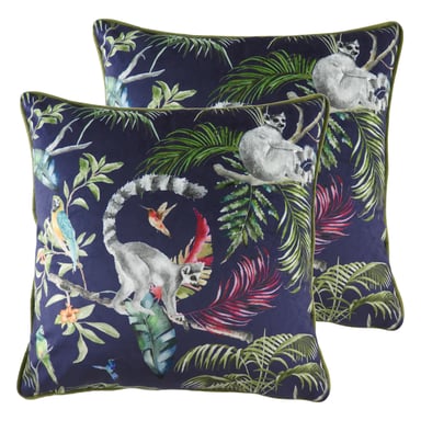 Jungle Lemur Kussens (Twin Pack)