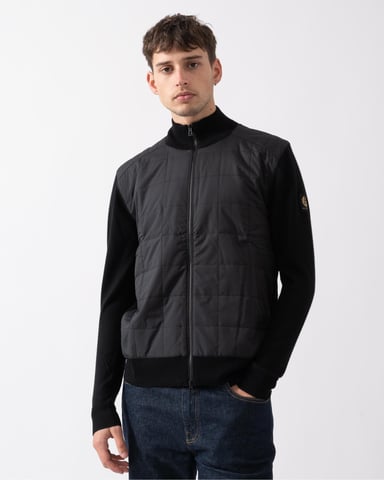 Men's Belstaff Kelbrook Zip Cardigan in Black