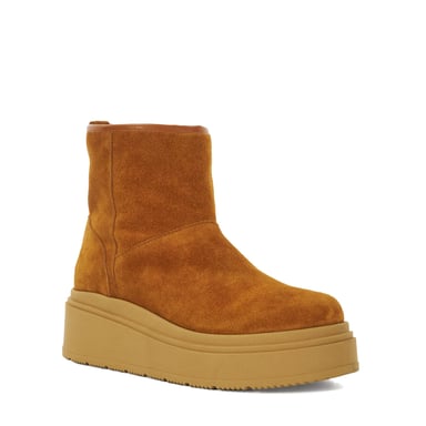 Dune Dames Podsey - Faux Schapenvacht Gevoerde Plateau Aankoopboots