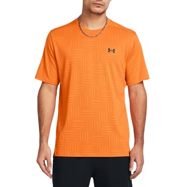 Heren-T-shirt met korte mouwen Under Armour Tech Vent Geotessa in oranje