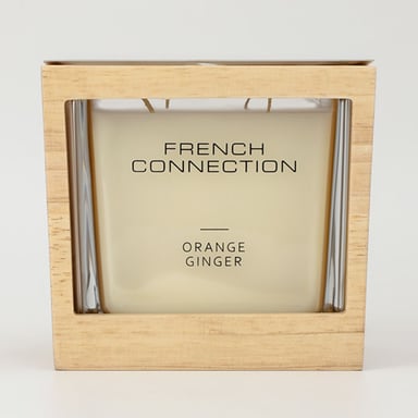 French Connection Wooden Collection Orange Ginger Candle 480g
