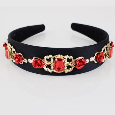Red Rose Embellished Headband