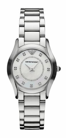 Emporio Armani Dameshorloge Kwarts Zilver