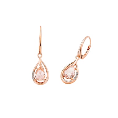 Amor Oorbellen voor dames, sterling zilver 925, zirkonia (synth.)