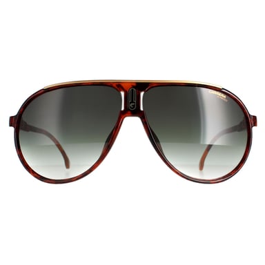 Carrera Aviator Mens Red Havana Green Gradient Champion65/N