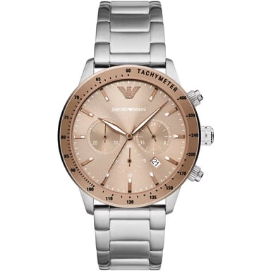 Stalen chronograaf horloge