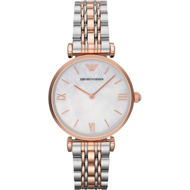 Emporio Armani AR1683 Gianni T-Bar Tweekleurig Dameshorloge