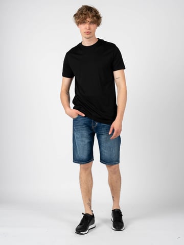 Les Hommes T-shirt Mannen zwart