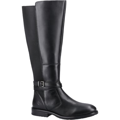 Hush Puppies Victoria Leren Vrouwen Laarzen Zwart