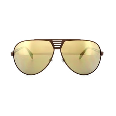 Diesel zonnebril DL0134 36L Shiny Dark Bronze Roviex Brown Mirror
