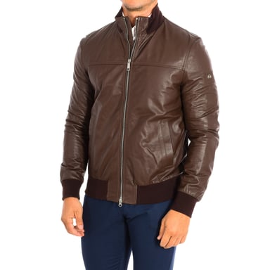 Leren jas met opstaande kraag RML001-LT103 man