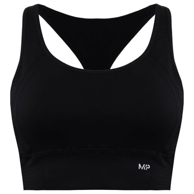 MyProtein Tempo Ultra Naadloze Dames Zwarte Sportbeha