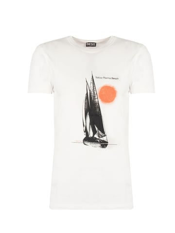 Diesel T-Shirt T-Iny Mannen Wit