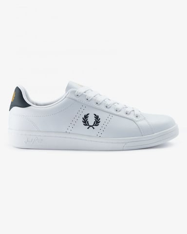 Fred Perry Cupsole Leren Witte Sneakers Voor Heren