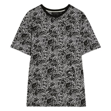 Ted Baker Huurder Heren Zwart AOP T-shirt