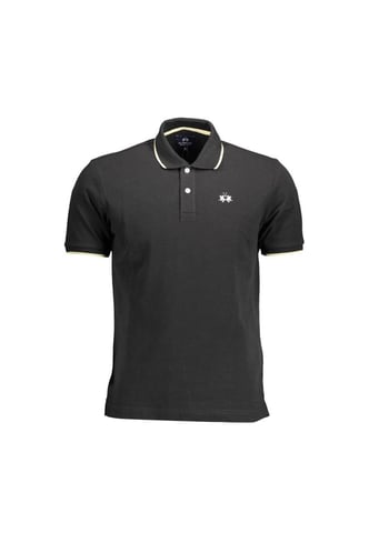 Katoenen Poloshirt Met Contrasterend Borduursel