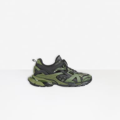 Balenciaga Mens Track.2 Open Bicolor/No Wash in Khaki