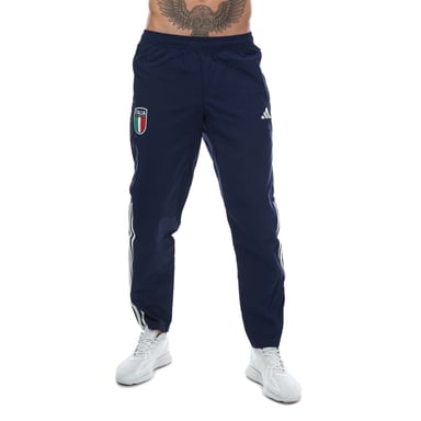 Heren adidas Italië 2023/24 Presentatiebroek in Blauw