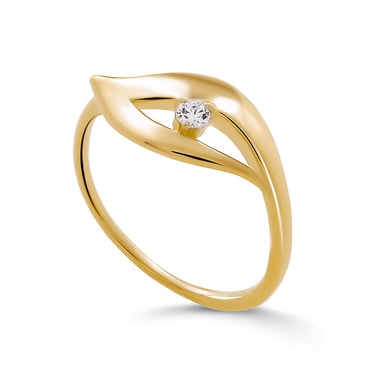 Orphelia 'Milan' Dames 925 Sterling Zilveren Ring - Goud ZR-7519/G
