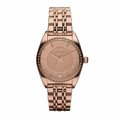 Emporio Armani Dameshorloge Kwarts Roze Goud