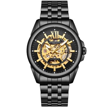 Handgemonteerde Anthony James Limited Edition Mystique Automatisch Zwart