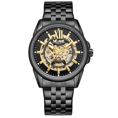 Zwart skelet automatisch Anthony James herenhorloge