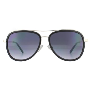 Guess Zonnebril GG1157 06B Glanzend Donker Nickeltin Rook Verloop
