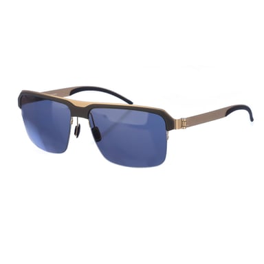 Rechteckige Metallsonnenbrille M1049 Herren