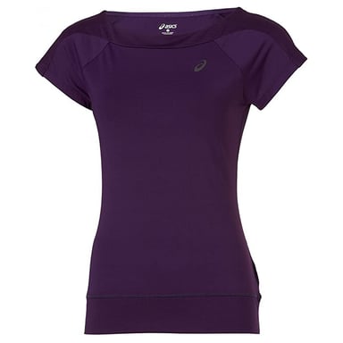 Asics Logo Dames Paars T-Shirt