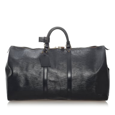 Vintage Louis Vuitton Epi Keepall 55 Black