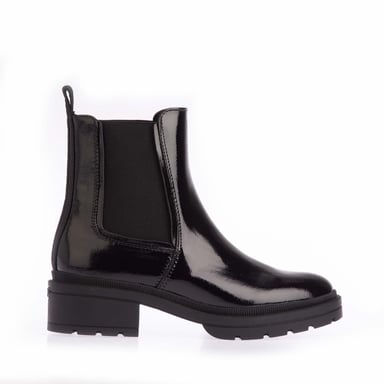 Dames Rocket Dog Iggie Patent Chelsea Boots in het zwart
