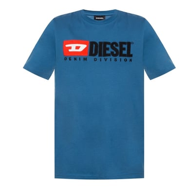 Diesel T-Diego-Division Logo blauw T-shirt