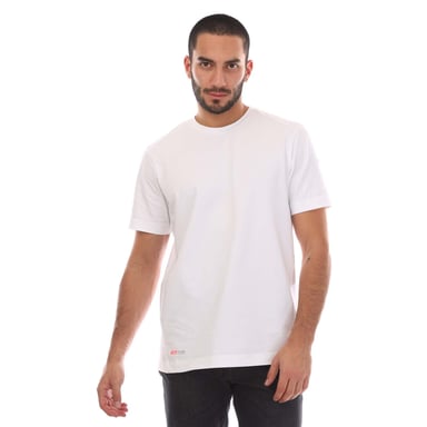 Heren-T-shirt Belstaff Stretch Katoen Challenger in Wit