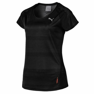 Puma Thermo R+ Korte Mouw Ronde Hals Zwart Damest-shirt 517449 01