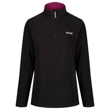 Regatta - Geweldige Outdoors Dames Sweetheart 1/4 Zip Fleece Sweater (Zwart met Paars)