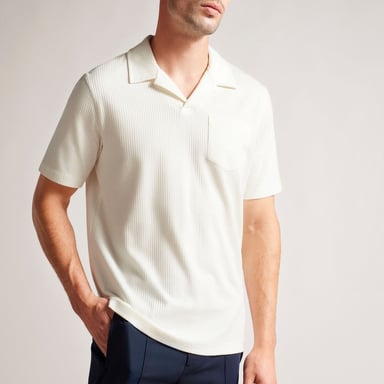 Heren Ted Baker Arkes Regular Fit Poloshirt in Wit