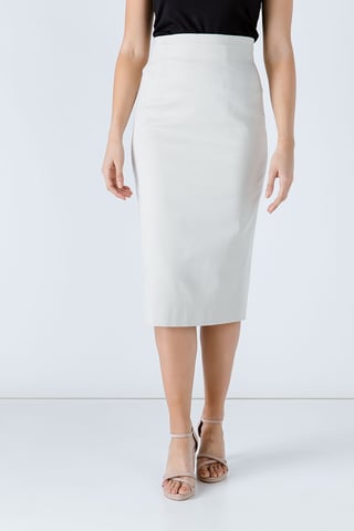 Aansluitende kokerrok met hoge taille