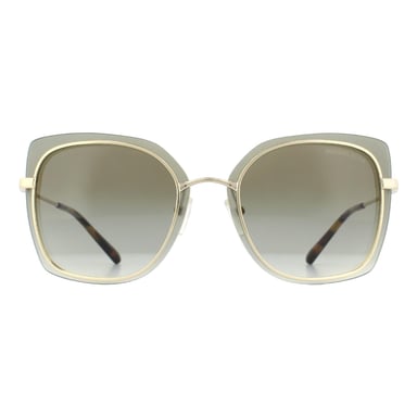 Michael Kors Zonnebril MK1040 Phuket 10148E Glanzende Bleke Gouden Grijper Gespiegelde Verloop