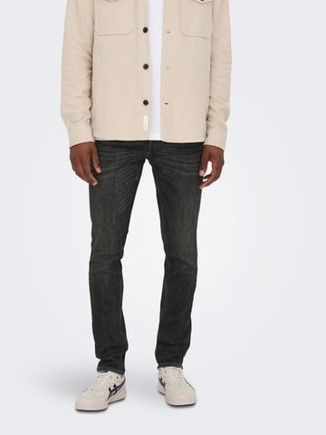 Loom Slim Zwarte Jeans - Zwart
