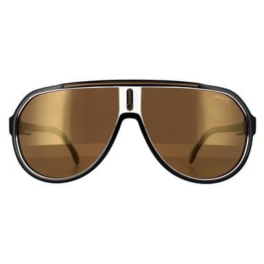 Carrera 1057/S 2M2 YL zwart goud hoog contrast gepolariseerde antireflex zonnebril