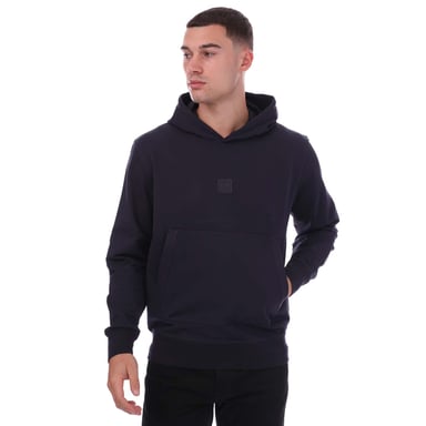 Heren-C.P. Company Stretch Jersey Hoodie in Navy