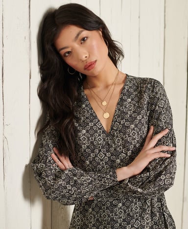SUPERDRY Bohemian wikkeljurk