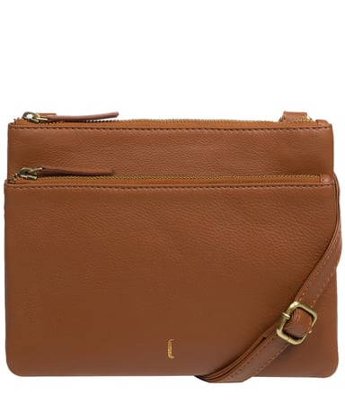 'Demi' Tan Leather Cross Body Bag