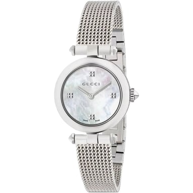 Gucci YA141504 Diamantissima Parelmoer Dames Horloge