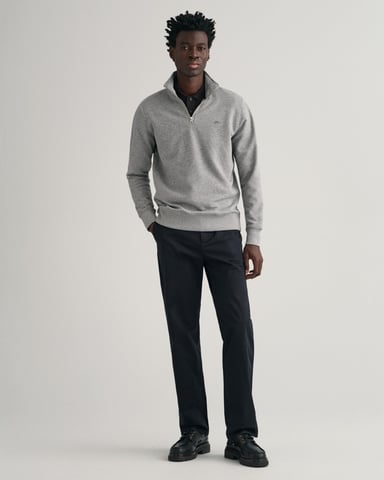 GANT Mens Regular Fit Shield Logo Half Zip Sweatshirt