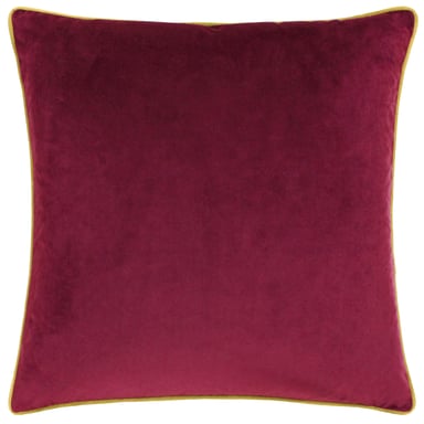 Paoletti Meridian Piped Velvet Feather Filled Cushion