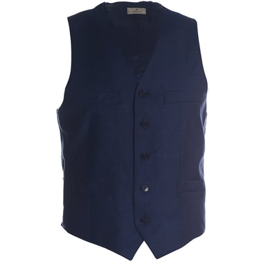 Hackett London Mayfair Birdseye Windowed Wildcoat in de marine