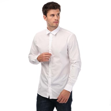 Men's Jack and Jones Joe Long Sleeve Shirt in White