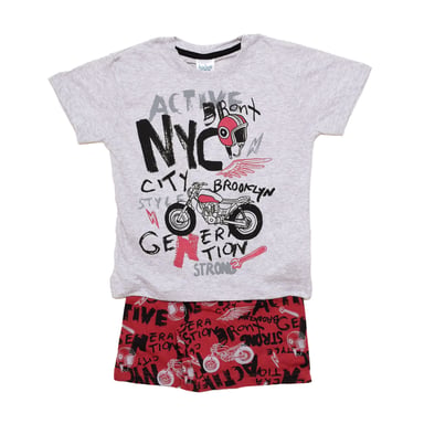 Zomerse pyjama met korte mouwen 23117001 jongen